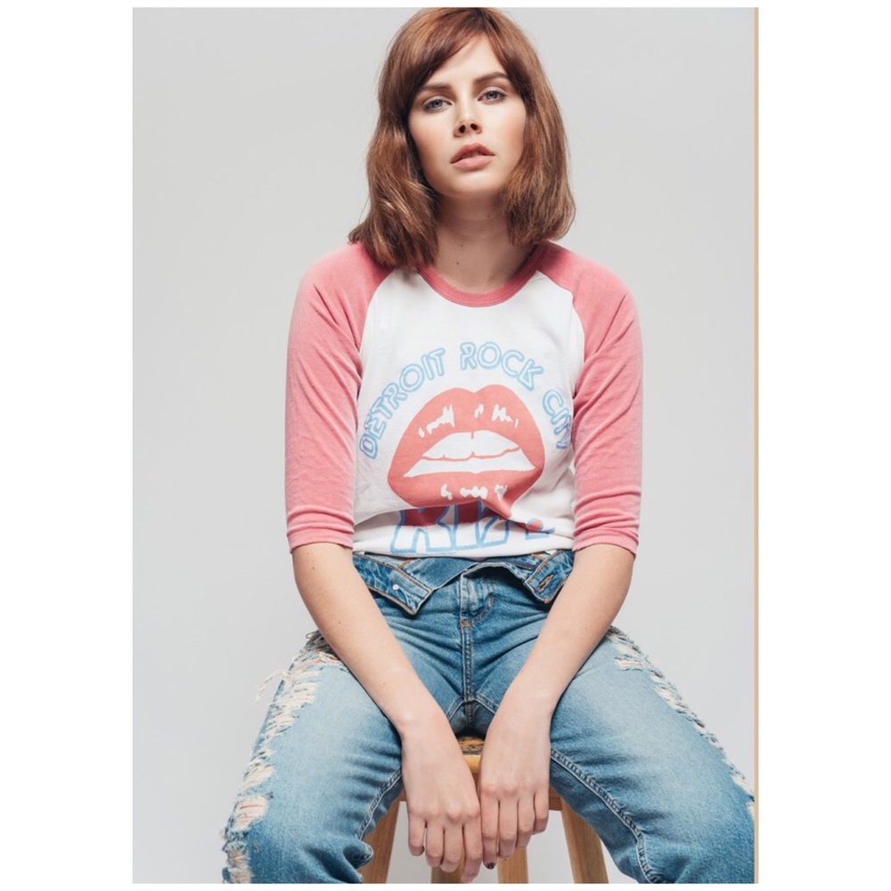 Junk Food Detroit Rock City Kiss Tee NWT